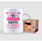 Taza cerámica "La mejor novia del mundo" en caja de regalo