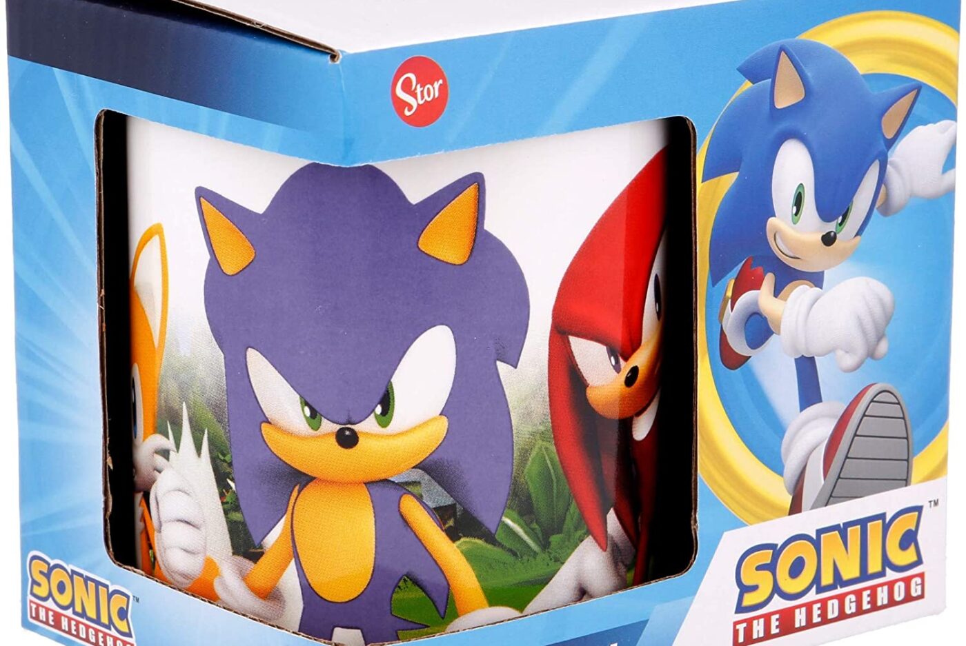 Taza cerámica Sonic en caja de regalo