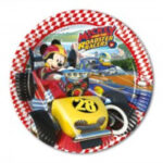 Pack 8 platos mickey race.