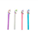 Boligrafo gel unicornios con luz