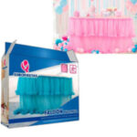 Faldon de tul en 4 colores con volante.