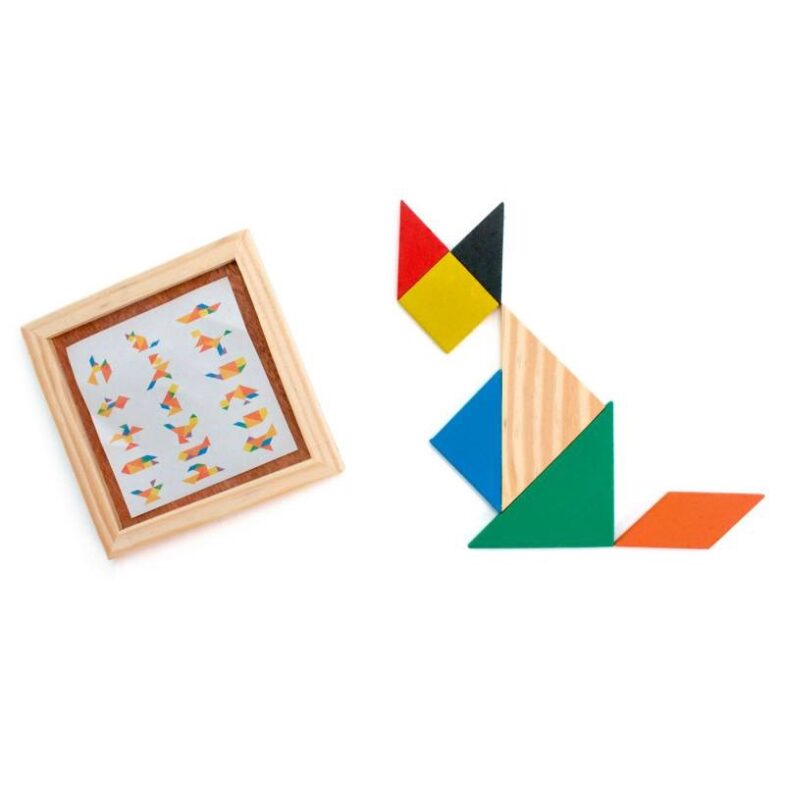 Puzzle de madera tangram