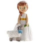 Figura niña comunion con oveja