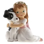 Figura niña comunion con perro