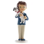 Figura niño comunion con perro