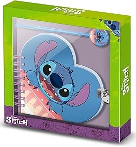 DIARIO C/CANDADO Y BOLIGRAFO STITCH